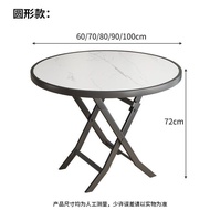 Folding Square Table Small Dining Table for Rental Room Simple Modern Foldable Table Portable Outdoor round Table Small
