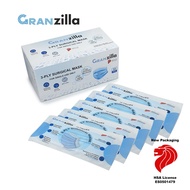 Granzilla™ Face Masks 3 Ply Disposable Surgical Masks 50 pieces Hygienic Vacuum Packed Made in Singapore