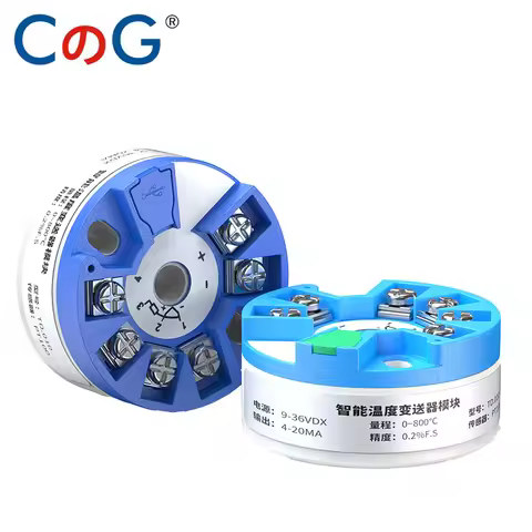 CG K/ J/ S/ B to 4-20mA 0-1800 Celsius Thermocouple Converter TC Input 4-20mA Output Head-mounted Te