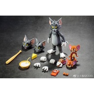 Big Saint Model Tom Cat Jie Beige Mouse Dx Set Cat With Mouse Cat And Mouse