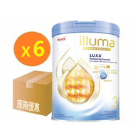 illuma - ILLUMA LUXA 惠氏啟賦 親和人體 幼兒成長配方奶粉3號*6罐 800克 1-3歲適用 新裝(香港行貨) (批號51270017C2)