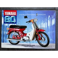 Yamaha 80 (ET) Original Motocycle Brochure / Pamphlet