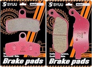 SYUU Motorcycle Replacement Front Rear Ceramic Brake Pads Brakes Aftermrket for Harley Davidson FLST