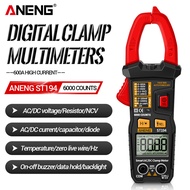 ANENG ST194 True RMS Digital 6000 Count Multimeter Clamp Meter DCAC Current Clamp Voltage Car Tester Hz Capacitance Ohm Tool