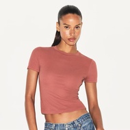 Skims High Waist Skinny Navel Short Pure Desire Style T-Shirt