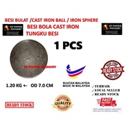 1.2kg+ Iron Furnace - Traditional Round Iron Traditional Iron / Iron Sphere/Cast Iron/ Tradition Rou