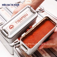 Tiramisu Tin Box, Pineapple Cake Box, Cookie Box, Cold Cake Box, 450ml Food Container with Lock Supe