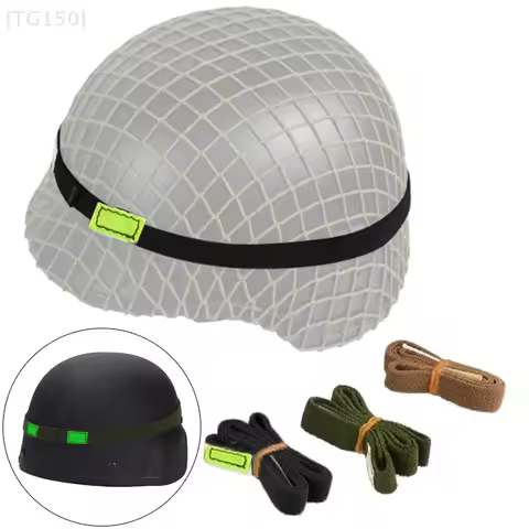 Single Tactical Helmet Strap with Reflective Band, Best Fit for Outdoor M88 MICH Helmets