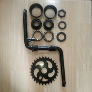 Complete 28T Children's Bicycle GEAR CRANK SET