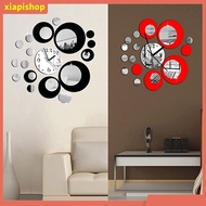 XIAPI+ Acrylic Clock Design Mirror Effect Mural Wall Sticker Fashion Home Decor Craft X20