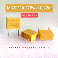 Kapasitor MKT 0.22uf 275Volt 224 TENTA / MKT MKP MKM 022uf 275v