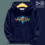 Sweater Anak Laki Laki Keren Jaket Hoodie Game ML Mobile Langends Anak Usia 7 8 9 10 11 12 13 Tahun