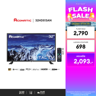 Aconatic LED Digital TV HD แอลอีดี ดิจิตอลทีวี ขนาด 32 นิ้ว รุ่น 32HD513AN มีกล่องดิจิตอลในตัว (รับป