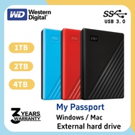 【1TB/2TB/4TB】Western digital External Hard Drives WD Elements USB3.0 HDD 2.5'' Portable Hard Disk