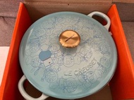 Doraemon Le Creuset 22cm 叮噹多啦A夢 琺瑯鑄鐵鍋