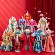 YOLO Princess Toy Outfit, Dress Handcrafts Doll's Hanfu Clothes DIY Kit, Fashion Designer Wear Skirt Handmade Doll's Dress Material Children Gift