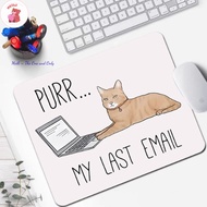 (BUY 2 GET 1 FREE NIGHT LIGHT) Cute Last Email Square Cat mouse pad, extremely soft and waterproof M