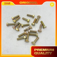 (20 PCS) YELLOW BOLT M6x20 KEY 10 THREADS 6mm - LENGTH 20cm / BOLT2