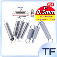 Extension Spring na Yari sa 304 Stainless Steel d=0.5mm,OD5/6mm,L=15~120mm [TF-FC-1]