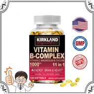 Vitamin B-Complex 11-in-1 1000mg - 120 Softgel, untuk Tenaga, Otak & Jantung
