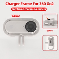 Charger Frame For Insta360 Go2 Action Camera 3D Print Power Mount Accessories