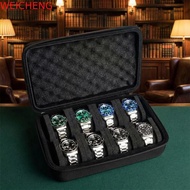 WEICHENG Watch Storage Box, Anti Scratching Hard Shell Watch Display Box, Case Box Black Shockproof 