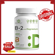 DEAL SUPPLEMENT Viên nang vitamin B2 có chứa magie hỗ trợ sức khỏe hệ thần kinh và cải thiện tâm trạ