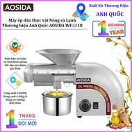 Hot and Cold oil press, Capacity 1700W, squeezes out 6-8kg/h. British brand AOSIDA premium WF-J118