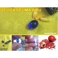 GELIGA DELIMA BIRU BUAH DELIMA PERMATA BATU STONE FOR RING CINCIN HIGH QUALITY GERM STONE