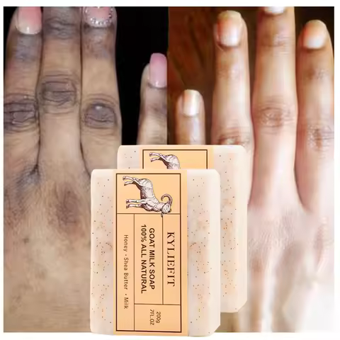Organic Goat Milk Soap Bar, Natural, Whitening, Cleaning, Whiten, Nourishing, With Honey, Shea Butte
