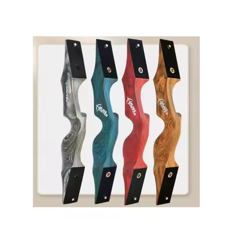 15inch Archery Recurve Bow Black Hunter Bow Handle Limbs Right/Left Hand Bow Limbs 20lbs-60lbs Hunti