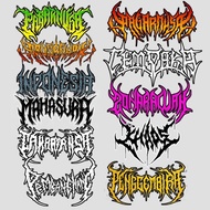 Metal Stieker Band Stickers Metal Band Stickers Motorcycle Stickers Helmet Stickers