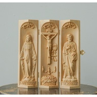 Catholic Altar Set 20cm Mother of Grace - Crucifixion - Saint Joseph