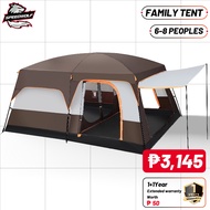 Outdoor Camping Family Tent 6-10 Person Overnight Rainproof Automatic Portable Thickened Tent