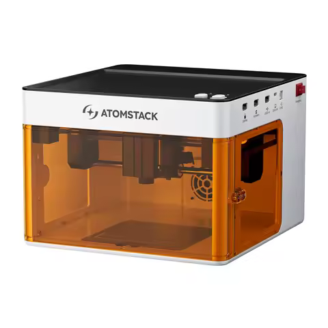 AtomStack P1 5W Laser Engraver Maximum Engraving Speed 10,000mm/Min Fast to Focus Free and Easy-To-U