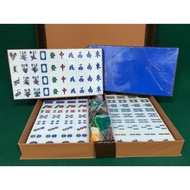 Sky Blue Colour Mahjong Set (A1 Size 37mm /A2 Size 35mm) Free Delivery