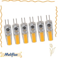 MELIFLUO 6PCS G4 Light Bulb, 2W 180lm G4 LED Bulb, Durable 120V G4 Bulb Table Lamp