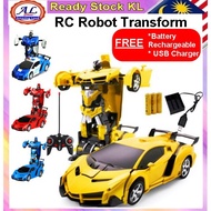 lego minecraft Toy Robot Transfomer Optimus Remote Control Car Kereta Mainan Prime Murah RC Deformation Kawalan Jauh 遥控车