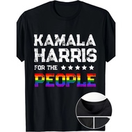 Kamala Harris 2024 For The People LGBT Flag Equality T-Shirt 220g 10000 Links