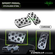 Toyota Corolla Cross Series Sport Pedal Stainless Steel Chrome Accessories Bodykit