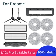 Dreame Bot L10s Pro Robot Vacuum Cleaner Accessories Parts, Main Brush/Side Brush/Cover/Filter/Deter