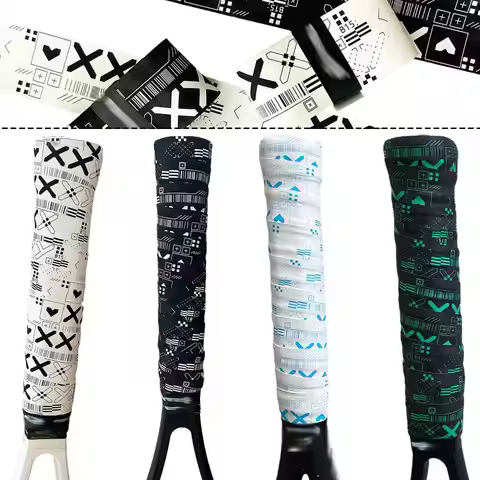 Tennis Racket Grip Tape Anti-Slip Absorb Sweat Band Rod Racket Strap Winding Tennis Squash Fishing B