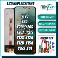 PhonFix LCD Replacement for VIVO Y20 V2043 / Y20i V2027 / Y20S / Y20SG V2038 / Y20A / Y20G / Y30 5G 