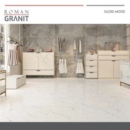 Roman Granite 60X60 Glossy White/Roman Dfontina Statuario/Carara Granite