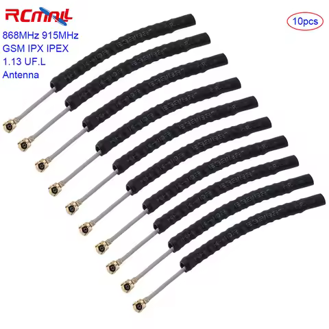 RCmall 10pcs 868MHz 915MHz GSM I-PX 1.13 UF.L Antenna Built-in 2DBi 8CM for LORA LORA32U4II