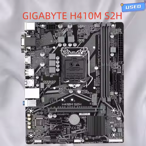 GIGABYTE H410M S2H Motherboard Intel LGA1200 DDR4 32GB support i5-10600 10100 10900 10400 10105