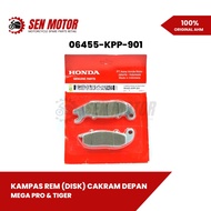 Original AHM Honda Mega Pro Advance & Tiger Revolution Front Disc Brake Pads – 06455-KPP-901