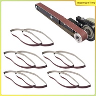 [SzgqmyyxfeMY] 10x Electric Belt Grinder Belt, Sander Attachment, Angle Grinder Modified Belt,