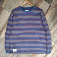 WTAPS LONG SLEEVE STRIPE T-SHIRT SIZE XL SECOND