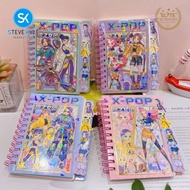 Steve Kyle Colorful Girl Group Mini Spiral Dairy Planner Notebook For Party Giveaway School Supplies